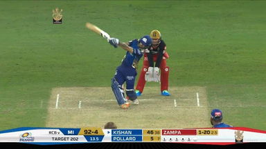M10: RCB vs MI – Ishan Kishan Six