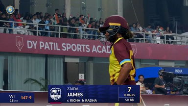 IND-W vs WI-W 2024, 3rd T20I: Zaida James Wicket