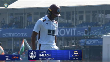IND vs WI 2025, 2nd Test: Tevin Imlach Wicket
