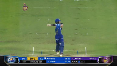 M14: KKR vs MI – Dewald Brevis Six