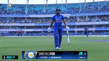 IND vs SL 2023, 1ST ODI: Shreyas Iyer  Wicket