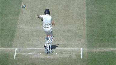 Ajinkya Rahane 'edges' one for a SIX!