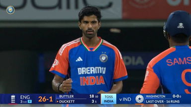 Super Start: Homeboy Washington Sundar strikes first ball