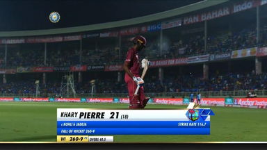 IND vs WI 2019, 2nd ODI: Khary Pierre Wicket