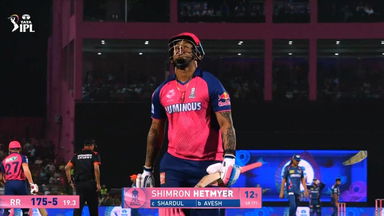 IPL 2025 M36: RR vs LSG - Shimron Hetmyer Wicket