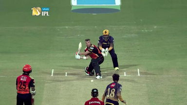 When Warner reverse swept one for a boundary