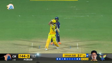 M06: CSK vs LSG – Shivam Dube Six