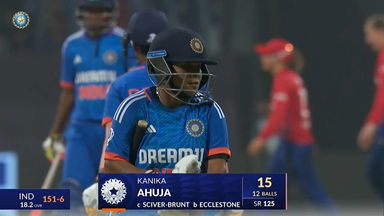 IND-W vs ENG-W 2023, 1ST T20I: Kanika Ahuja Wicket