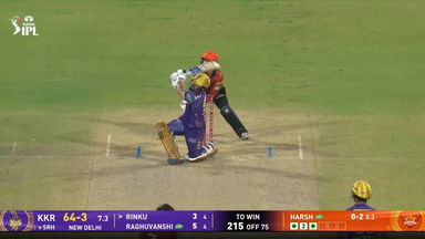IPL 2025 M68: SRH vs KKR - Rinku Singh Six