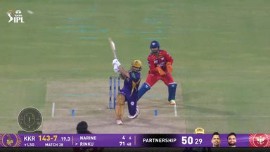 IPL 2026 M38: LSG vs KKR - Rinku Singh Six