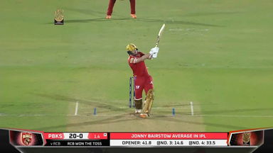 M60: RCB vs PBKS – Jonny Bairstow Six
