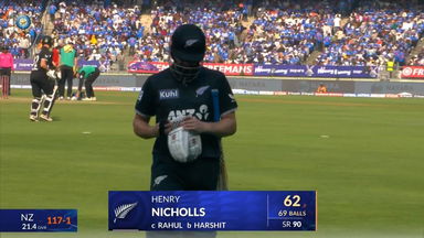 IND vs NZ 2026, 1st ODI: Henry Nicholls Wicket