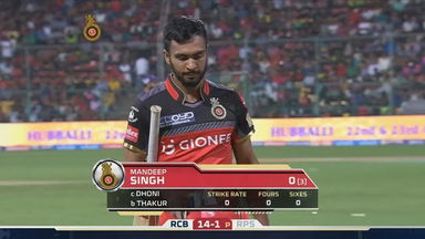 M17: RCB vs RPS – Mandeep Singh Wicket