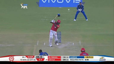 M09: KXIP vs MI –  Chris Gayle Six