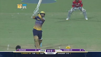 M11: KKR vs KXIP – Sunil Narine Six