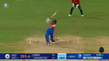 IND vs BAN 2024, 3rd T20I: Rinku Singh Six