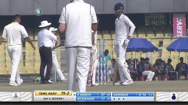 Kaushik Gandhi's solid opening act of 55 (135)