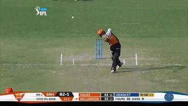 M28: RR vs SRH –  Kane Williamson Six