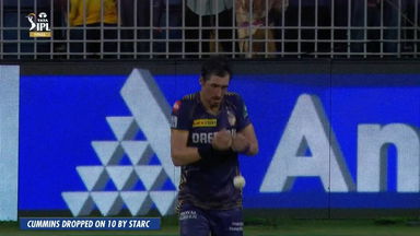 Mitchell Starc drops Pat Cummins