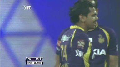 Match 51 DD vs KKR – Jayawardene's Wicket