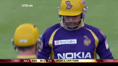 M5: AA vs KKR – Manvinder Bisla six