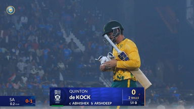IND vs SA 2025, 1st T20I: Quinton De Kock Wicket