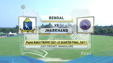 Ranji Trophy 2021-22, Bengal v Jharkhand, QF, Day 1: Match Highlights