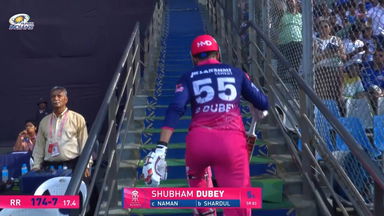 IPL 2026 M69: MI vs RR - Shubham Dubey Wicket