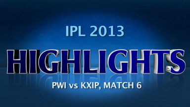 IPL 2013 M6: PWI vs KXIP – Match Highlights
