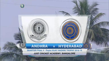 Vijay Hazare Trophy, QF- ACA - HYCA: Highlights