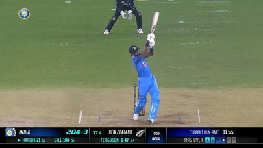 IND vs NZ 2023, 3RD T20I: Hardik Pandya  Six