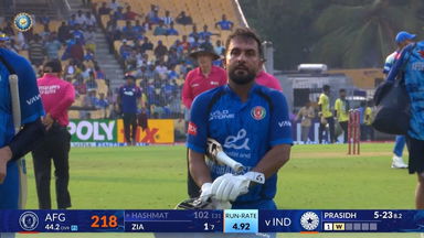 IND vs AFG 2026, 3rd ODI: Hashmatullah Shahidi Wicket