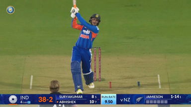 IND vs NZ 2026, 1st T20I: Abhishek Sharma Six