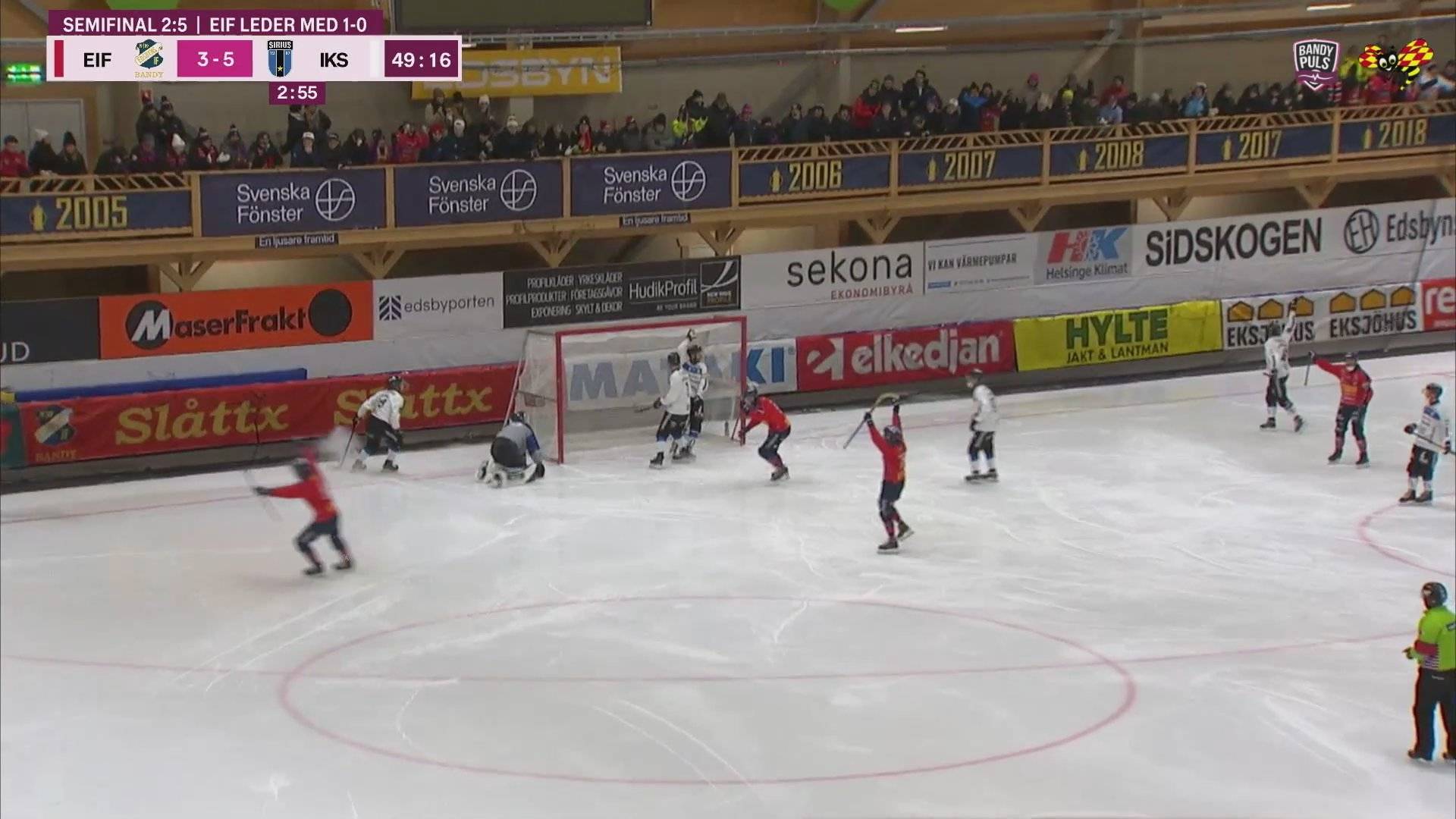 Highlights: Edsbyn - Sirius (semifinal 2:5)