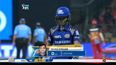 M31: RCB vs MI – Ishan Kishan Wicket