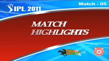 IPL 2011 Match 5 Highlights PWI vs KXIP