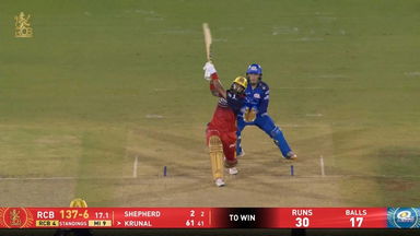 IPL 2026 M54: RCB vs MI - Krunal Pandya Six