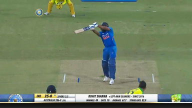 IND vs AUS 2020, 3rd ODI: Rohit Sharma Six