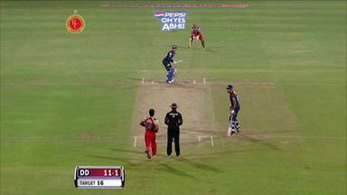 M21: RCB vs DD – Ben Rohrer Wicket