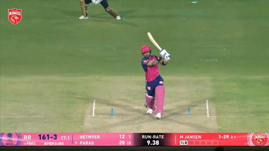 IPL 2025 M18: PBKS vs RR - Riyan Parag Six