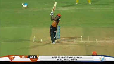Final: CSK vs SRH – Shikhar Dhawan Six