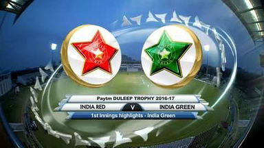 Duleep Trophy 2016-17: India Red vs India Green - India Green 1st Innings highlights
