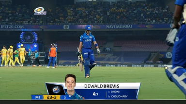 M33: MI vs CSK – Dewald Brevis Wicket