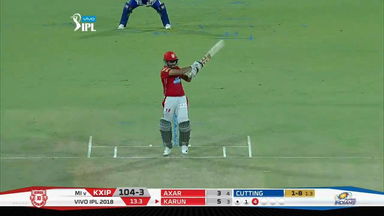 M34: KXIP vs MI – Karun Nair Six