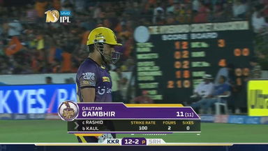M37: SRH vs KKR – Gautam Gambhir Wicket