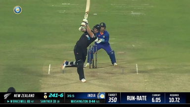 IND vs  NZ 2023, 1ST ODI: Michael Bracewell  Six