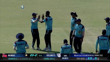 Syed Mushtaq Ali Trophy 2022: Mumbai vs Railways:  Fall of Wickets