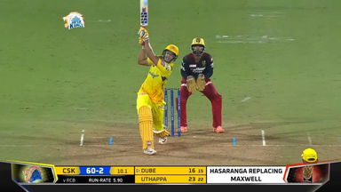 M22: CSK vs RCB – Shivam Dube Six