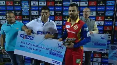 M22: RR vs RCB – Yes Bank Maximum Sixes
