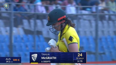 IND-W vs AUS-W 2023-24, 2nd ODI: Tahlia McGrath Wicket
